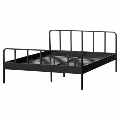 DOUBLE METAL BED BLACK 160 